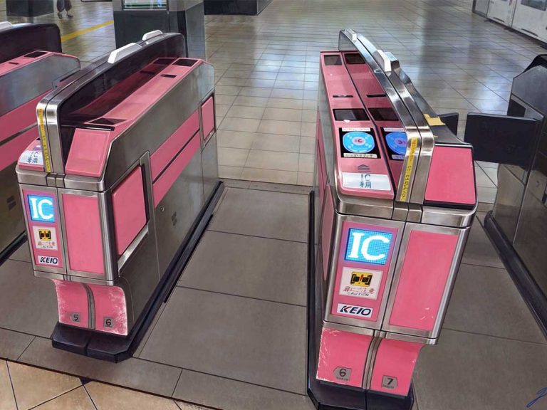 Believe it or not, this Japanese ticket gate isn’t a photograph