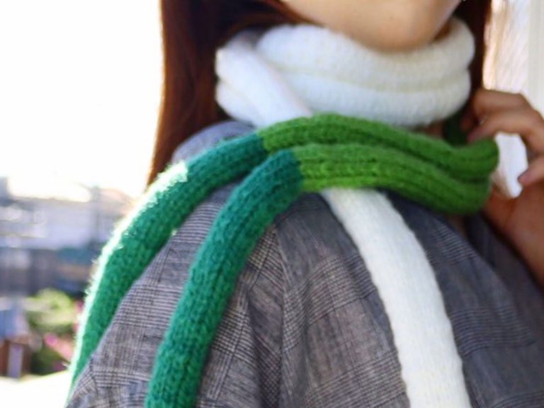 Japanese Twitter user designs anti-cold scarf that makes green onions fashionable