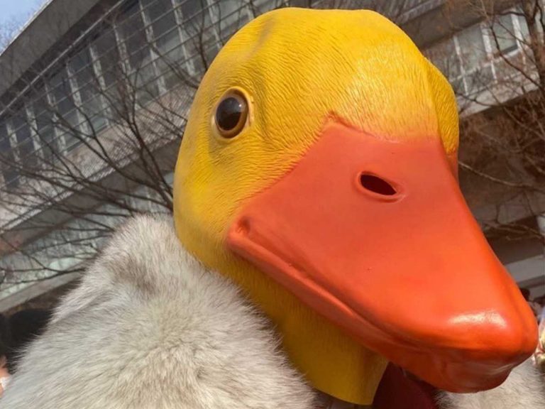 Japanese woman wears duck head to Coming of Age ceremony, experiences most popular day of her life