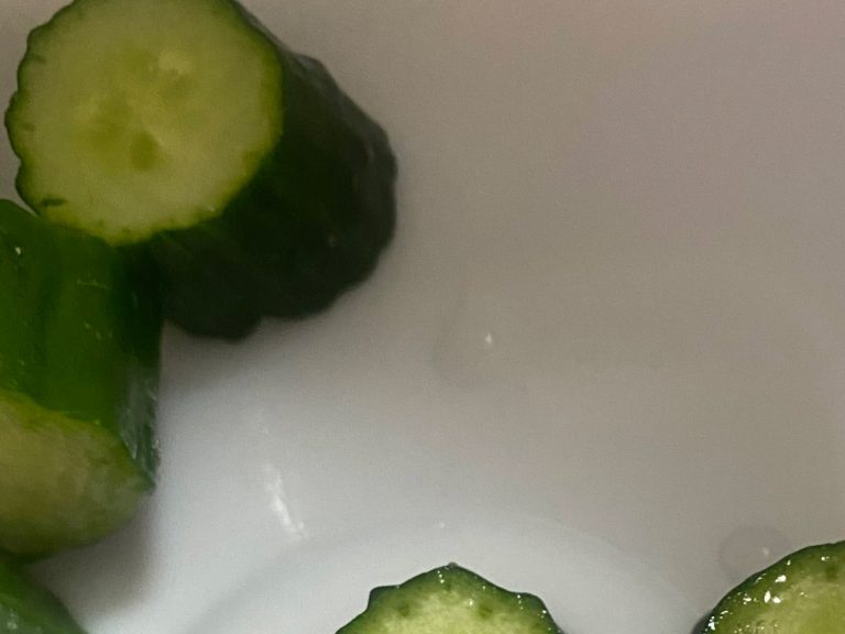 Adorable cucumbers look extremely happy to be turned into kimchi