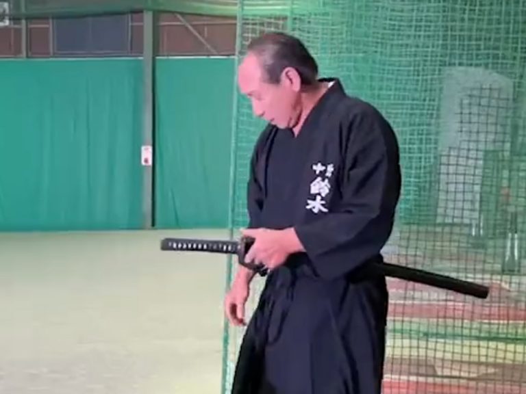 Watch a modern day samurai and sword master slice 160 km/h baseball with ease