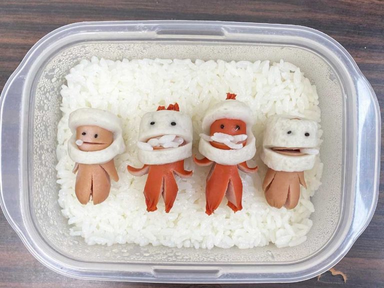 Wiener aliens fly in to become intergalactic hit ingredient for bento boxes