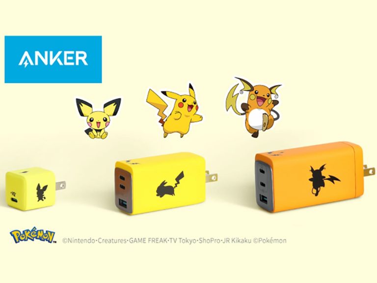 Anker runs gamut of Pikachu evolution in latest USB charger series
