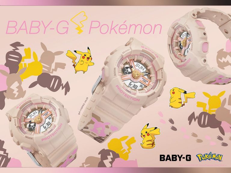 Show your love for Pikachu with this Casio BABY-G Pikachu collaboration model
