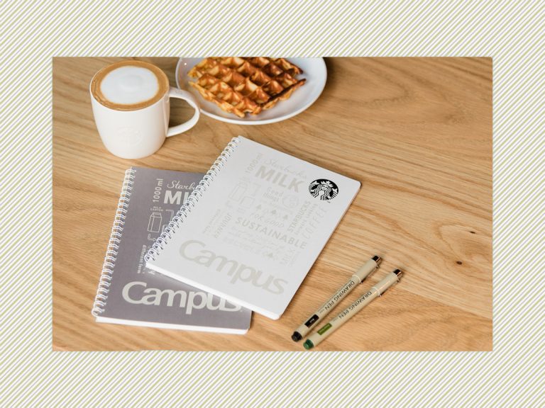 Starbucks and Kokuyo Collaborate on Notebooks Made with Recycled Milk Cartons