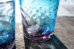 Peer into the Okinawan seas with these breathtakingly beautiful Japanese glasses