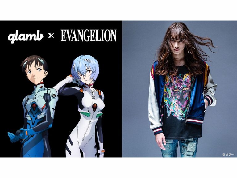 Evangelion teams up with Japanese elegant rock fashion brand glamb on tees and hoodies