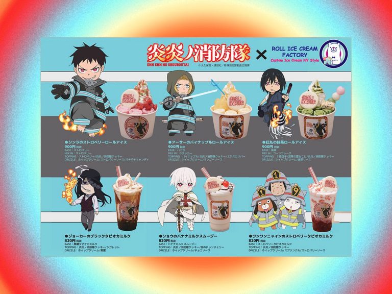 Fire Force teams up with Roll Ice Cream Factory on limited collaboration menu