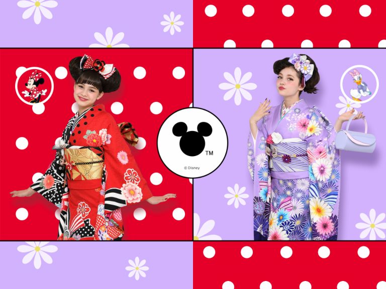Dress up in Disney-themed kimonos for a fairytale photoshoot with a Japanese twist