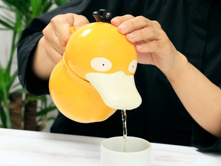 Psyduck, I chose you! Stay hydrated with this luxury teapot resembling the water pokemon