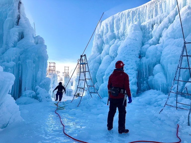 An Ice-World-in-the-Making: Peak behind-the-scenes at Lake Shikotsu Ice Festival