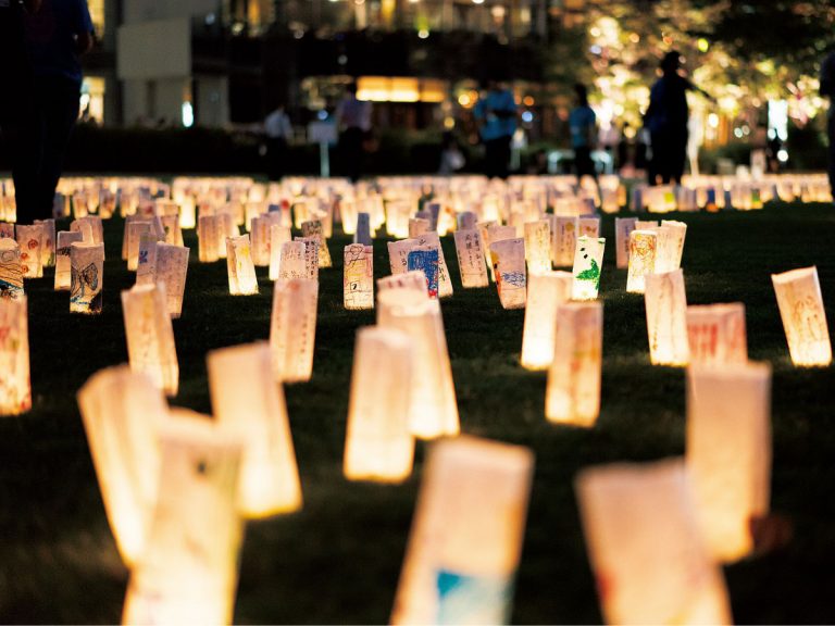 Washi Lantern Garden lights up for 10th and final time in memory of the Tohoku earthquake