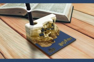 Harry Potter memo pad “magically” reveals embedded Hogwarts Castle the more you use it