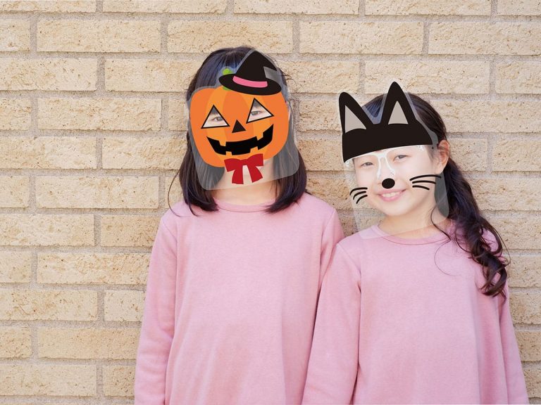 Trick-or-treating during a pandemic? These face shields have your kids covered