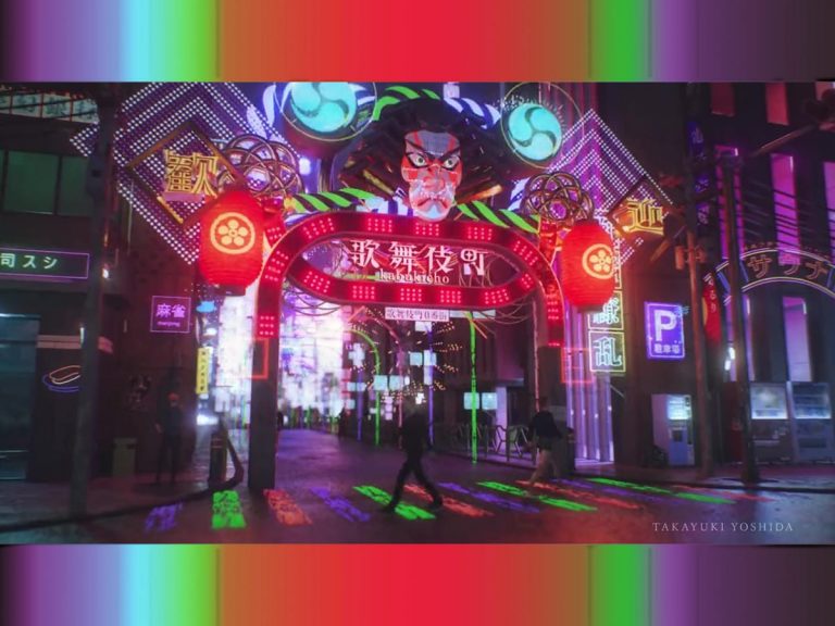 Japanese artist imagines cyberpunk entrance to famous Kabukicho red-light district [video]