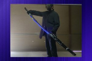 Japanese hobbyist’s stunning “carbon blades” combine sword & lightsaber in futuristic designs
