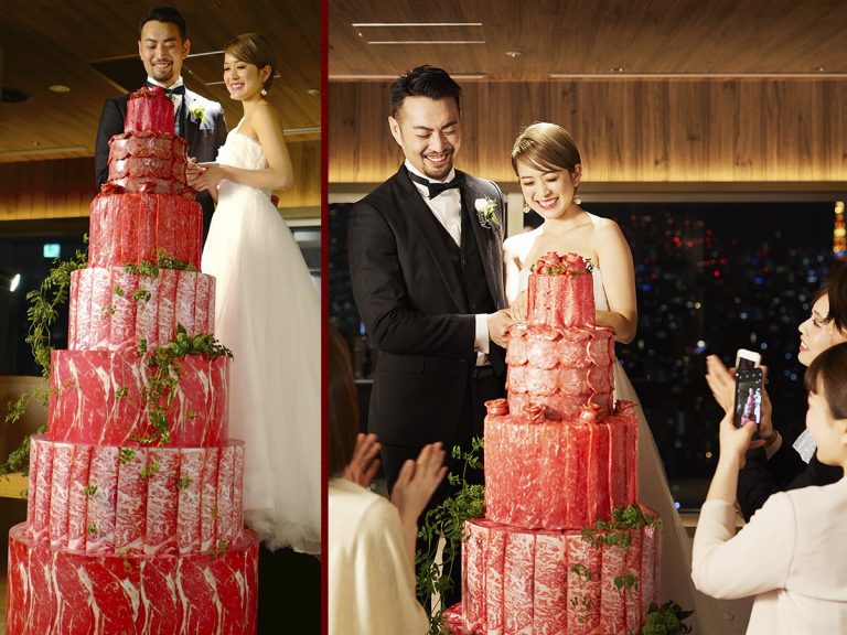 Meat-Loving Newlyweds Can Celebrate With 6-Foot-Tall Meat Wedding Cake Tower At Japanese BBQ Chain Kintan