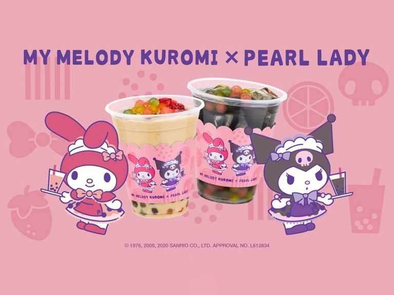 Boba tea shop Pearl Lady collaborates with Sanrio on My Melody and Kuromi boba teas