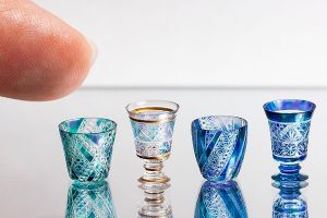 It’s hard to believe these beautiful Japanese glasses are miniatures