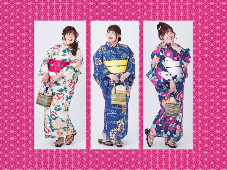 Cute Plus Size Yukatas from Kimonomachi Available At Hankyu Summer Fes & Online Store