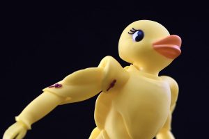 Japanese artist turns seven rubber duckies into epic action figure