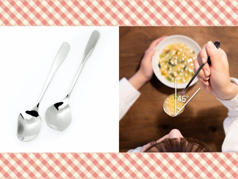 “Soup Sage” spoons by Yamazaki Tableware are ergonomically designed for ease of use