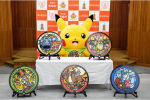 Pikachu announces new colorful Pokémon manhole covers installed in Nara prefecture