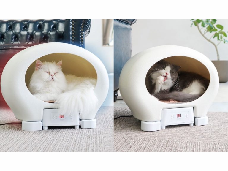 Japan’s mini-capsule pet hotel with AC and heater keeps cats comfy all year round