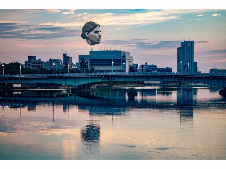 Giant floating head returns to mysteriously loom over Tokyo