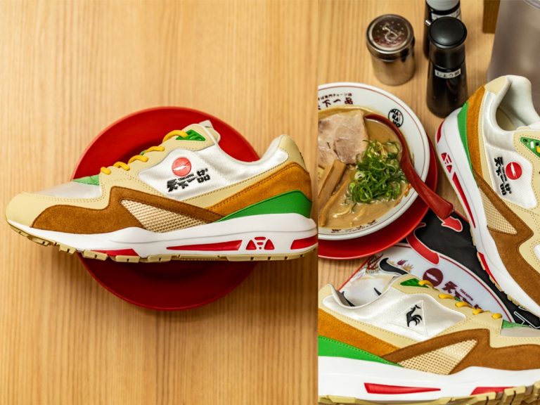 Popular Kyoto ramen chain and Le Coq Sportif team up for noodle-inspired sneakers