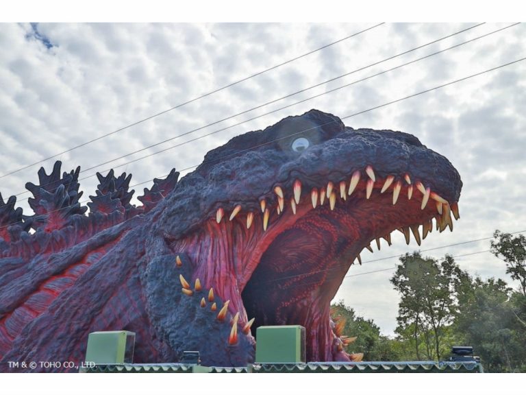 120-meter-long “zip-line into Godzilla’s mouth” attraction and museum officially opens in Japan