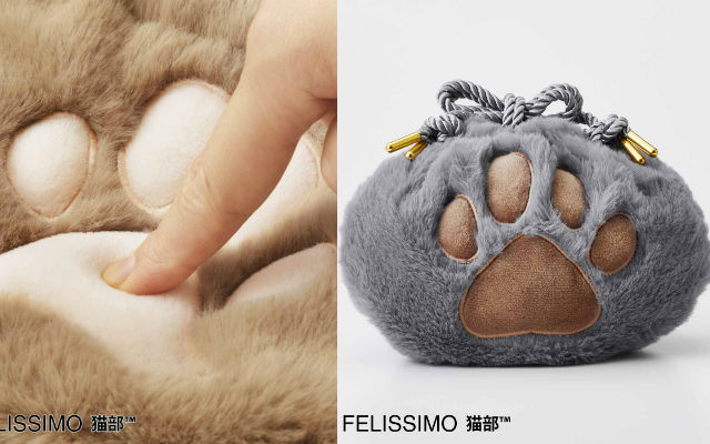 Carry Your Kitty Goods With Furry Cat Paw And Squishy Toe Bean Drawstring Bags