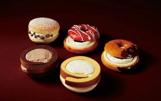 Japan’s Mister Donut Releases “Ronuts”–Doughnuts Served With A Slice Of Creamy Roll Cake On Top