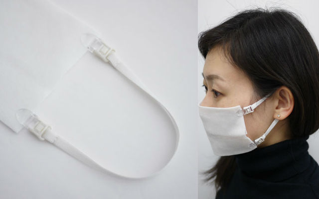 Japanese goods maker develops “make anything a mask” strap during mask shortage