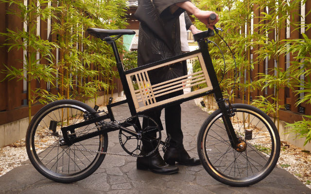 Student Designs Bicycle Using Traditional Japanese Interlocking Woodwork
