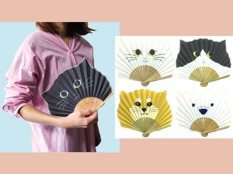 Prepare for the warmer months with these cute animal folding fans