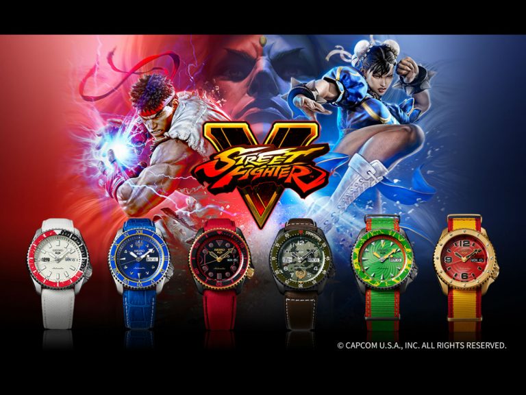 Seiko teams up with Street Fighter V for high quality character watches