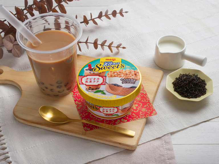 Japan’s 4 layer tapioca tea latte ice cream is a whole new way to experience bubble tea
