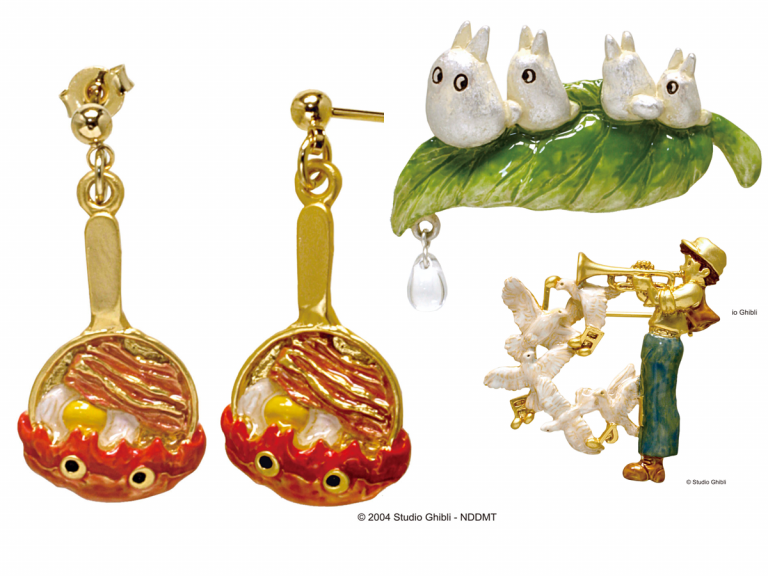 Calcifer’s bacon and egg earrings and other quaint Studio Ghibli accessories to appear at Donguri Closet