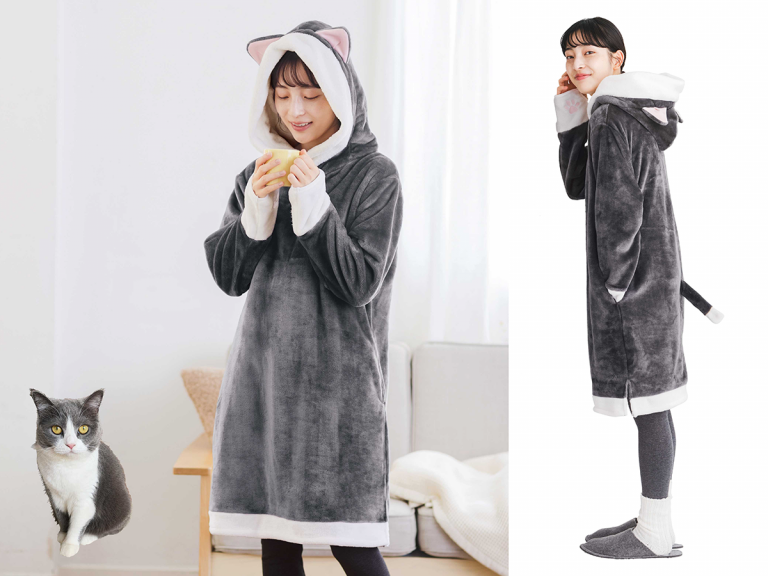 Turn into a warm and cozy cat with Japanese brand’s kitty-inspired room wear