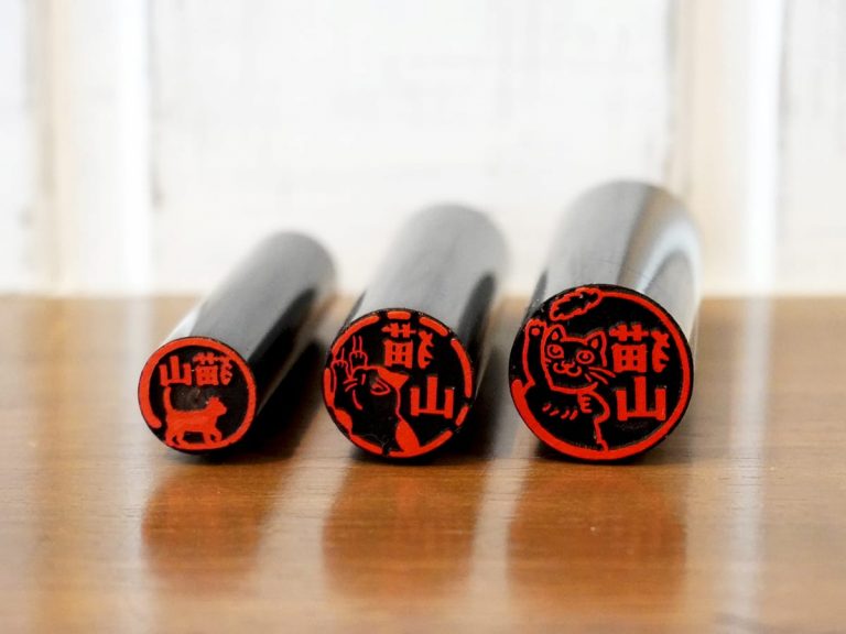 These adorable cat hanko seals make stamping your documents a lot cuter