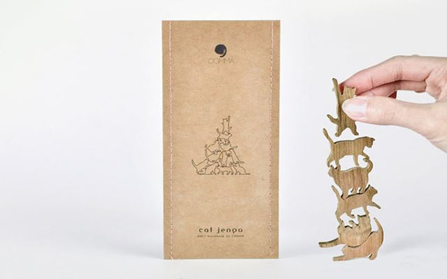 Kitty Kat Jenga Is Here!  Stack Them Up And Knock Them Down Just Like A Cat Would!