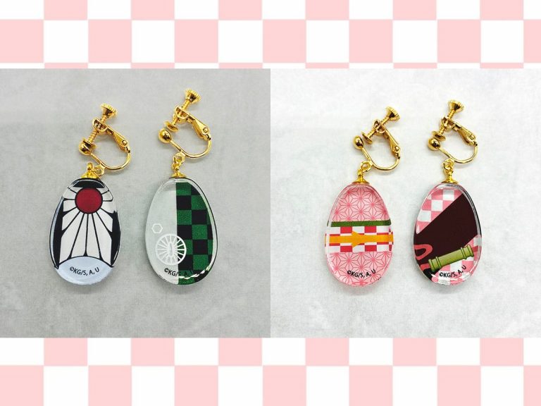 New Demon Slayer earrings are a stylish way to show some love for your favorite characters