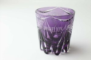 Give cheers with an impact with traditional Japanese cut Neon Genesis Evangelion drinking glass