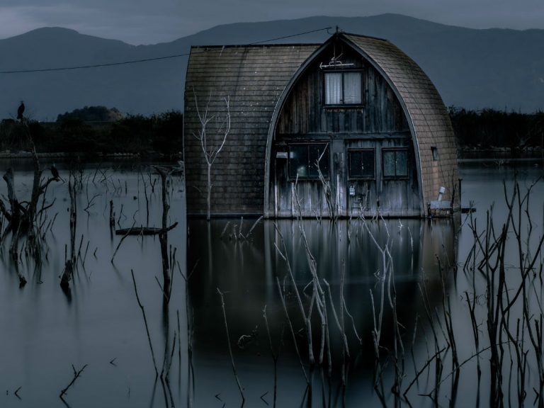 Haunting photography of abandoned and submerged Japanese village draws survival horror comparisons