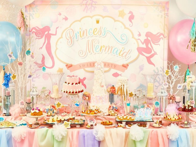 All you can eat dessert buffet: Princess Mermaid Sweets Party
