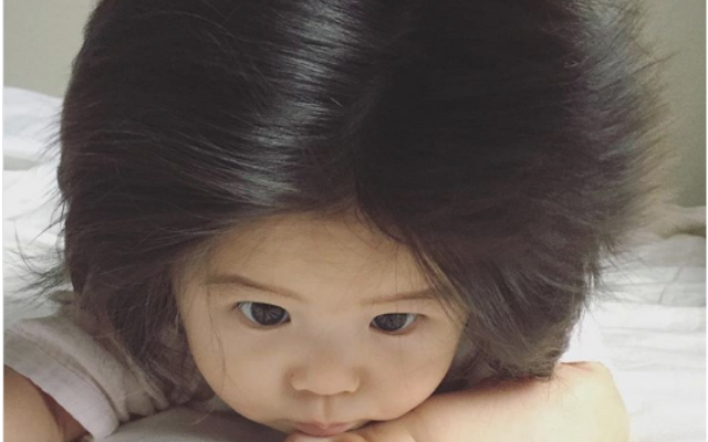 Adorable Japanese Baby Goes Viral for Amazingly Thick Hair