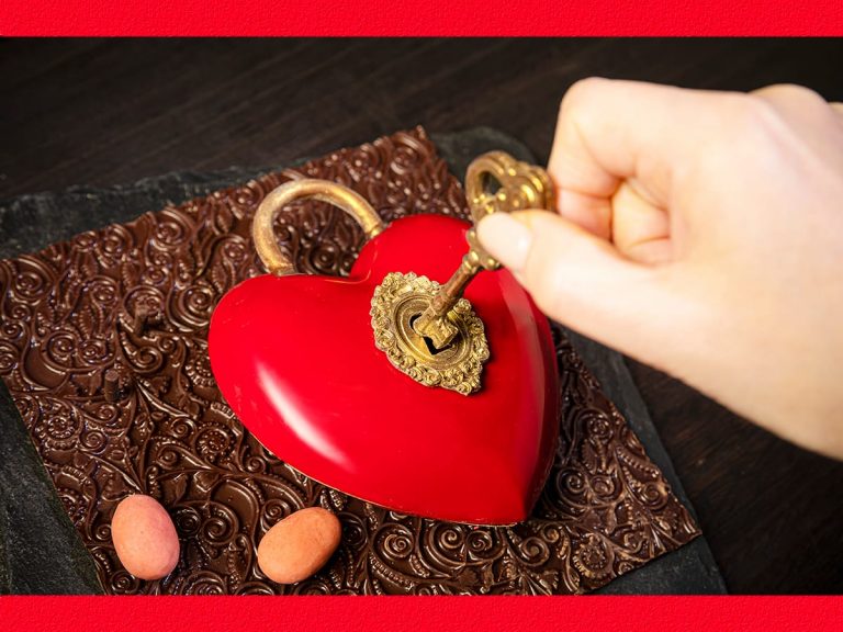 Offer your Valentine the key to your heart with this chocolate-filled treasure chest