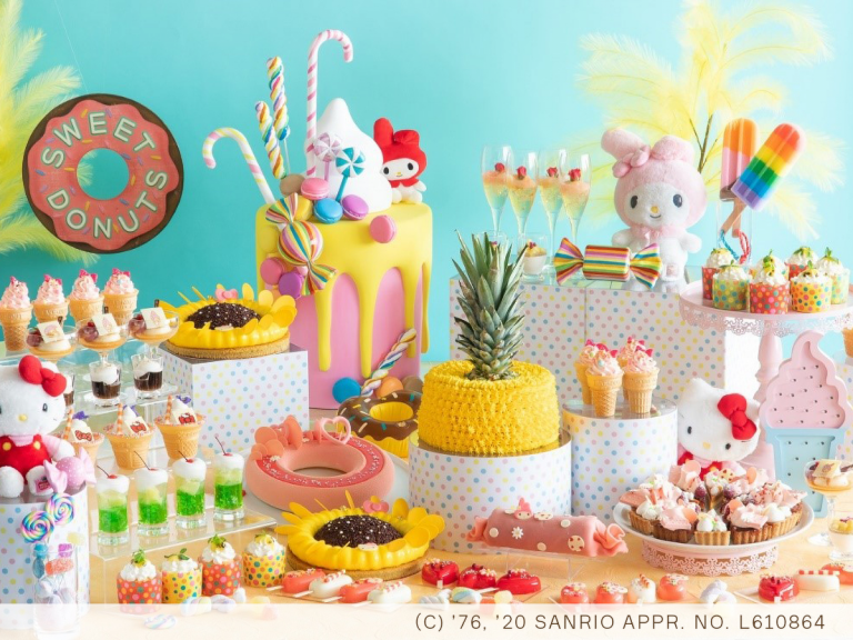 Osaka’s Hello Kitty and My Melody summer tea party includes adorable vegan sweets options