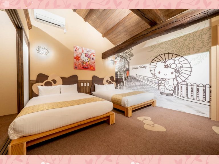Kyoto hotel opens gorgeous traditional machiya style Hello Kitty room